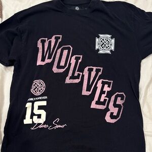 Darc Sport Graphic Pink Breast Cancer Awareness NFGU Black Tee (L)